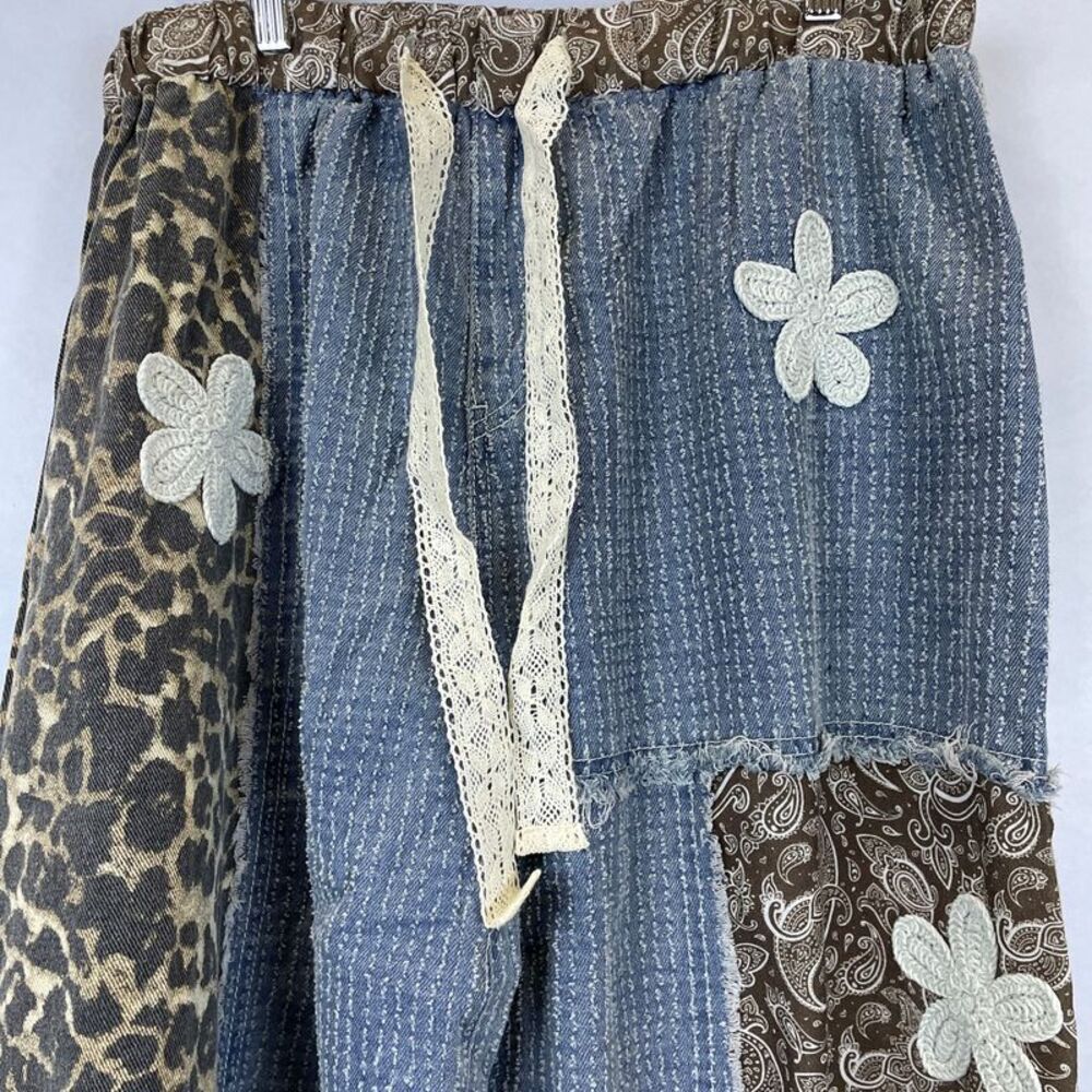 POL Pattern Switch Jogger Denim/Leopard - image 3